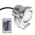 10W LED Spot Projecteur Exterieur IP68 en Aluminium RGB 16 Couleur 12V Lampe + Telecommande-2