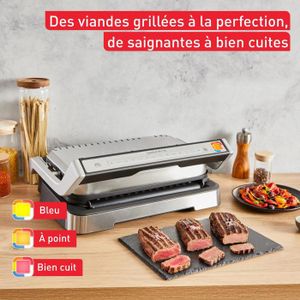 Tefal OptiGrill+ XL - Gril Intelligent 2000W - 9 Programmes Auto - Plaques Amovibles - Cuisson Parfaite Viande
