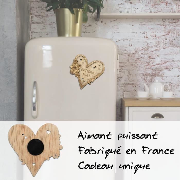 Plaque De Porte Cuisine Sorcière - Bois Gravé Autocollant - 15,5x9,5cm - Style Shabby - Neuf