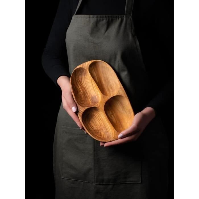 Bol Apéritif 3 Compartiments En Porcelaine Blanc - Cosy & Trendy - Parfait Pour Tapas