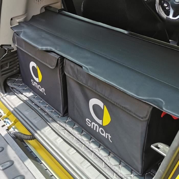 Black -Boîte de rangement pour coffre de voiture, panier pliable,  organisateur de rangement intérieur pour Smart 451 453 fortwo forf -  Cdiscount Auto