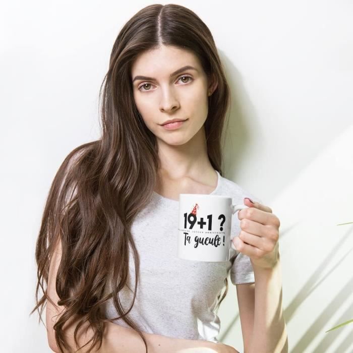 Mug Anniversaire 20 Ans Humour Tasse Message Drôle Idée Cadeau Original Rigolo Pour Ami Homme