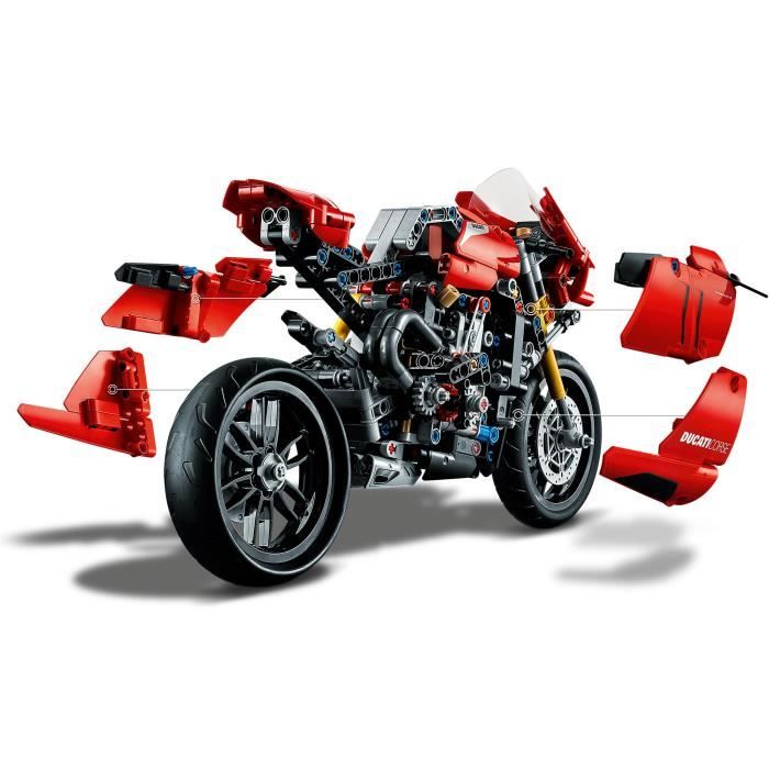 LEGO® Technic 42107 Ducati Panigale V4 R, Maquette Moto GP, Construction  Moto Ducati, Jouet Moto, Enfants 10 Ans et Plus - Cdiscount Jeux - Jouets