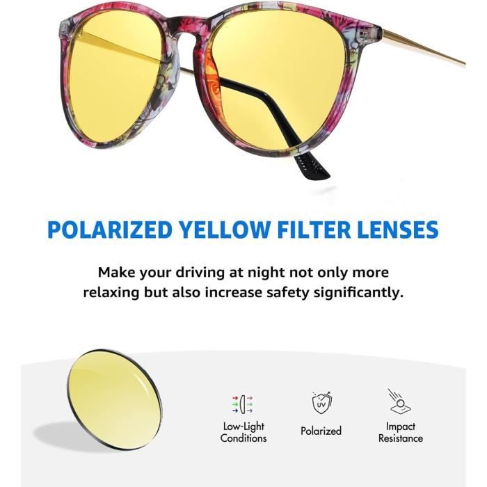 LUNETTES - BANDIT - CLASSIC - MONTURE : MARRON - VERRES : JAUNE - Biker