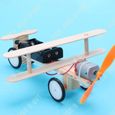 TD® Avion bricolage électrique Jouet Enfant Main Biplan Developpement Intellectuel Modèle expérimental Scientifique Éducation jeu-3