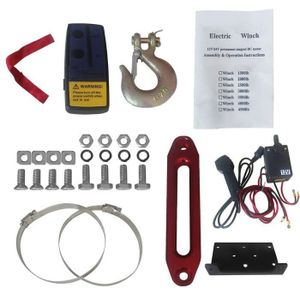 Treuil Corde 30m LENJKYYO Treuil Électrique Bateau 12V - 25kg Capacité, Télécommande Sans Fil, 30m Corde, Blanc Marin Treuil 12v Bateau