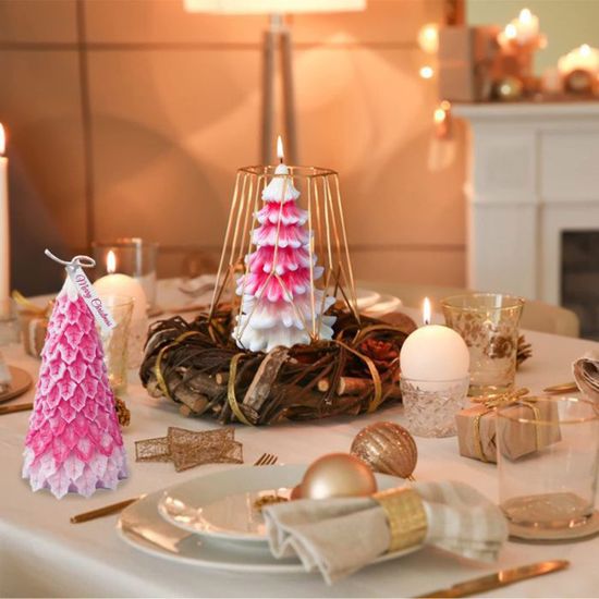 Lot De 2 Moules En Silicone 3D En Forme De Brique De Construction Pour