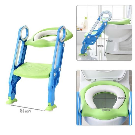 QIFAshma®Réducteur Toilette Enfant avec Escalier, Siege Toilette Enfant  Chaise De Toilette