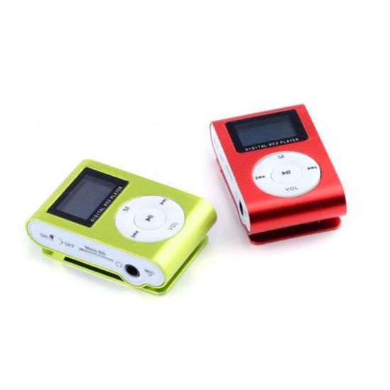Ociodual Mini Lecteur MP3 Noir avec Clip Ecran LCD et transmetteur FM