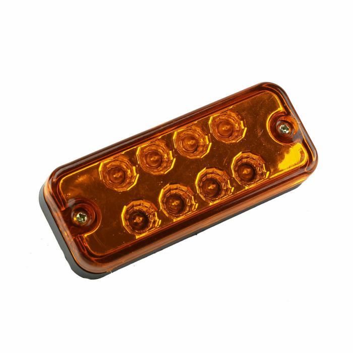 10 Mini Feux De Gabarit Bouton LED 24V Orange Feux Latéraux Rond 3/4 - Foto 8