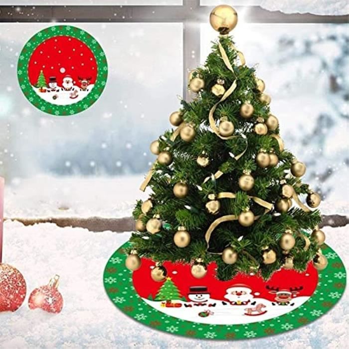 Jupe De Sapin De Noël 150 Cm, Douce Et Amusante, Pour Décorer Un Sapin De Noel De Style Champetre Pendant Les Fetes 98589481
