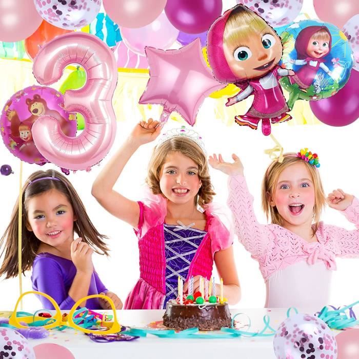 Kit Décoration Anniversaire MICHKA - 157 Pièces, Ballons, Cake-topper, Guirlandes, Pour Fêtes, Anniversaires, événements - 9
