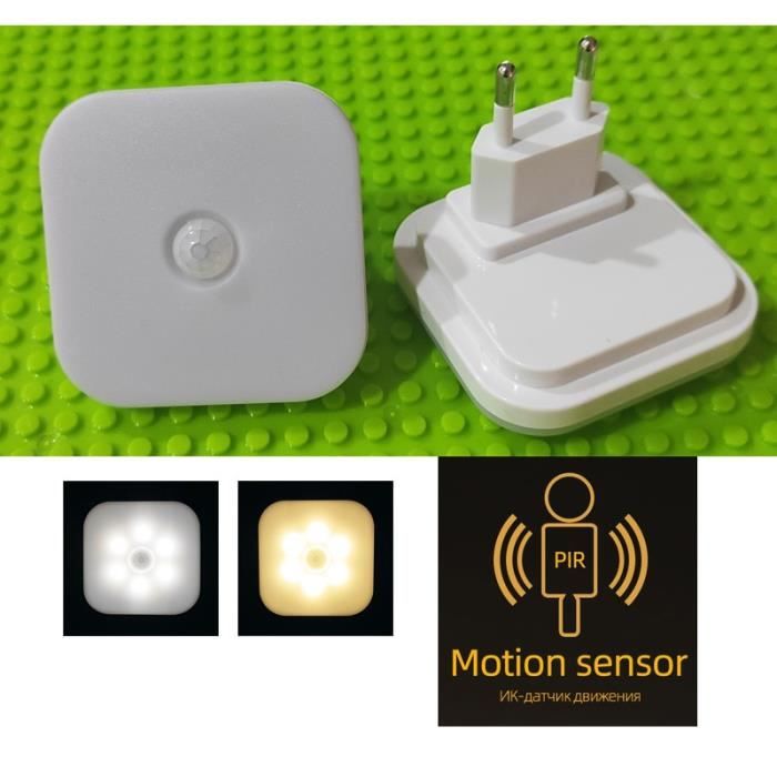 Veilleuse de toilette LED à détecteur de mouvement PIR 19 couleurs -  LIVINGbasics