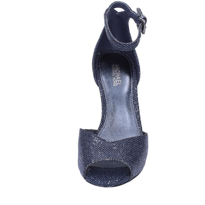 MICHAEL KORS Sandales Femme Bleu Glitter BF729 Achat Vente MICHAEL KORS Sandales Femme Bleu Glitter BF729 pas cher Cdiscount