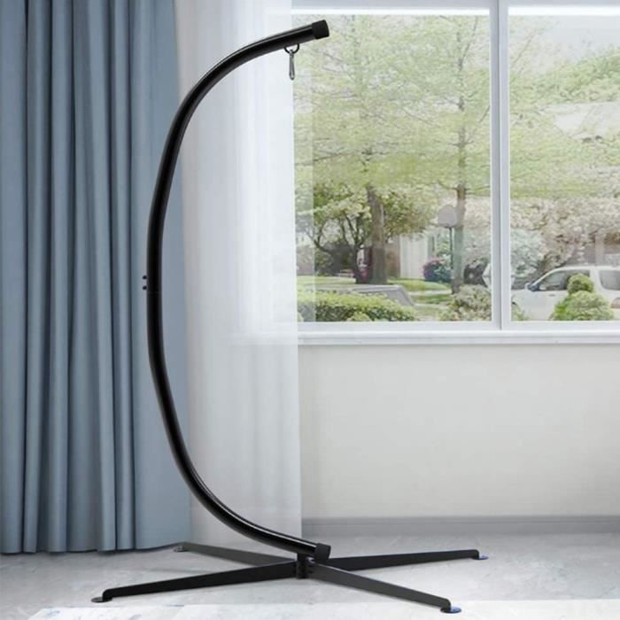 Support Pour Hamac Ou Chaise Suspendue – Acier Robuste, Charge 150 Kg – Installation Sans Perçage – Pour Intérieur/extérieur