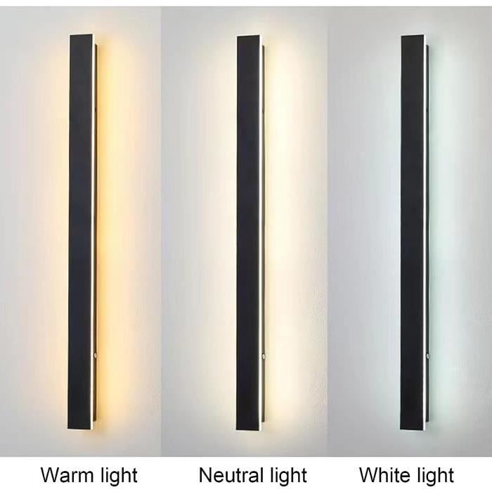 Applique Extérieur étanche Moderne Lampe Murale LED Longue Bande en  Aluminium IP65 Wall Light Porche Jardin Sconce lumière 110[3964] -  Cdiscount Maison