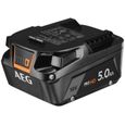 Pack perceuse à percussion + perforateur + visseuse à chocs + meuleuse 125 mm - AEG POWERTOOLS - 18 V - Batteries, chargeur et sac-7