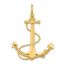14k Or 3 D Grand Bateau Nautique Mariner Ancre Avec Corde Entrelacee W Plat Conseils Charme Pendentif Collier Prix Pas Cher Cdiscount