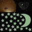 Autocollant Sticker Mural Etoiles Phosphorescent Mur Stickers