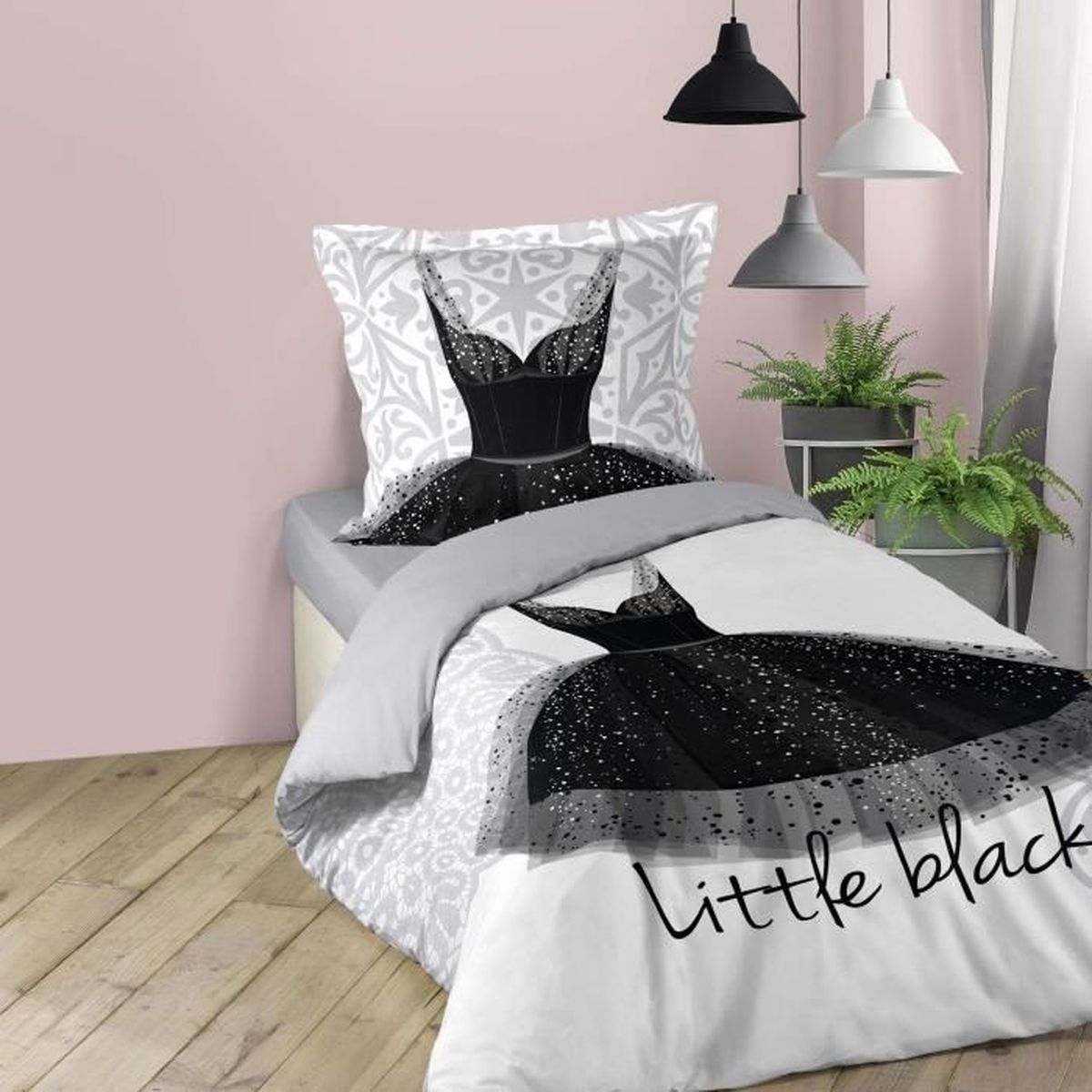 Housse De Couette Enfant, Coeur Liberté - Rose/vert/blanc - 140 X 200 Cm 91561015