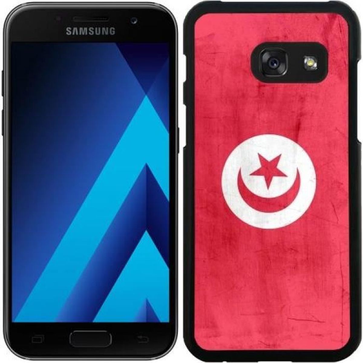 Coque Pour Samsung Galaxy A5 2017 Sm A520 Drapeau Tunisie Und Achat Coque Bumper Pas Cher Avis Et Meilleur Prix Cdiscount