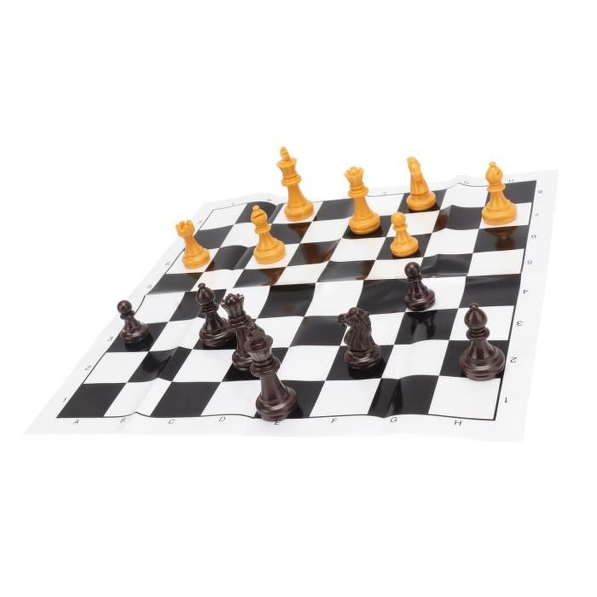 Plateau D'échecs Artisanal En Bois - Maroc - Jeu échecs Et Dames