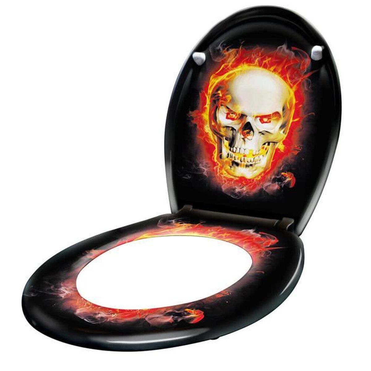 Siège De Toilettes Rond Rembourré 17 Pouces - Housse Vinyle Premium, Couleur Bordeaux, Neuf