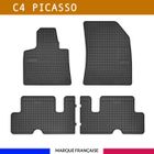 AUTOSWEET Tapis de voiture - Sur Mesure pour C4 PICASSO / C4 SPACETOURER (dès 2013) - 4 pièces - Tapis de sol auto antidérapant - Souple