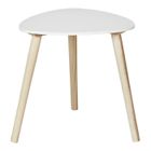HOME DECO FACTRY Table D'appoint - Home Deco Factory - Shelly - élégante - Blanche