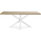 Table Argo - KAVE HOME - Epoxy Blanc et Bois - Contemporain - Design - Rectangulaire