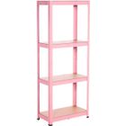 RDM TOOLS QUALITY Etagère Métal Rose 4 Etagères Ajustables 148x60x30cm 240Kg RDM