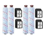 SODIAL Filtrant - Bissell - Crosswave 1713 Pet Pro - 4 brosses à rouleaux - 4 filtres - HEPA H12