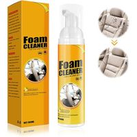 Foam Cleaner 100ml, Foam Cleaner Mousse Voiture Multifonction Nettoyant Mousse, Portable Nettoyant Sièges De Voiture, Sans Rinçage