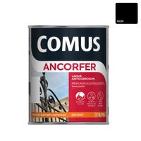 Comus - Laque antirouille Ancorfer 0,75L Mat satiné 905 noir - 12110
