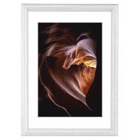 Cadre photo en bois "Phoenix", blanc, 30 x 45 cm