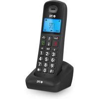 Téléphone Fixe sans Fil SPC Gossip 2 - Grand Clavier - Répertoire 50 Contacts - Mode ECO - Compatibilité GAP