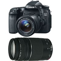 CANON EOS 70D + 18-55 IS STM + 75-300 III
