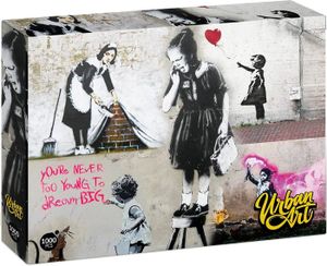PUZZLE Puzzle Urban Art de Banksy Girl on A Stool, U08572