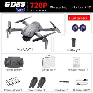 DRONE GY OAS 720P 2DC 1B - Mini Drone professionnel 4K H