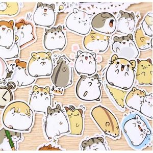 STICKER SCRAPBOOKING Scrapbooking Lot De 28 Stickers Hamster Mignons - 