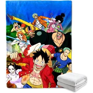 NECEHY Anime One Piece Couvertures et Plaid Polaire en Peluche
