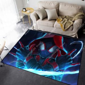Tapis Enfant Marvel Spiderman - 80x120cm - Antidérapant - Polyamide - Dos Latex
