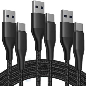 CÂBLE TÉLÉPHONE Lot-3 Câble USB-C 1M Charge Rapide 3A pour Samsung