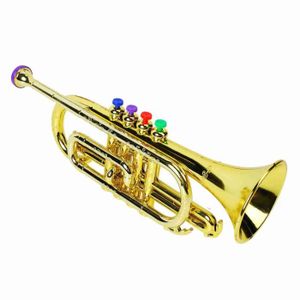 TROMPETTE Dioche jouet trompette Trompette jouet enfants en plastique fabricant de bruit avec cymbale instrument à vent instruments bugle