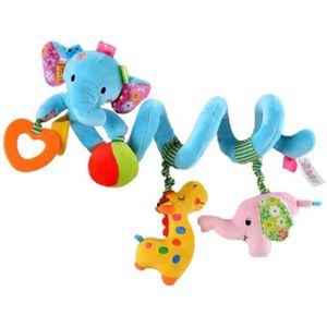 HOCHET Spirale d'Activités Bébé (éléphant bleu) - Jouet Enfant - Ludique - Jouets d'Éveil Puériculture - Convient Dès la Naissance
