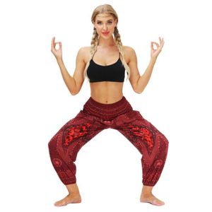 PANTALON DE SPORT Femme Sarouel Pantalon de Yoga Boheme Large Jambe 