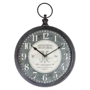 Horloge Murale Vintage Horloge A Quartz En Bois Grande Horloge