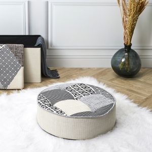 Pouf Rond Patchwork Planete Discount 50cm - Multicolore Déco Salon