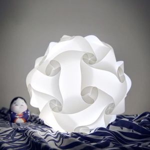 ABAT-JOUR Qqmora abat-jour flexible de lustre Couvercle de lampe de plafond d'abat-jour de lustre flexible d'abat-jour de puzzle deco Blanc