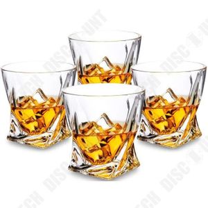 WHISKY BOURBON SCOTCH TD® Ensemble de 4 verres pour boisson alcoolisée W